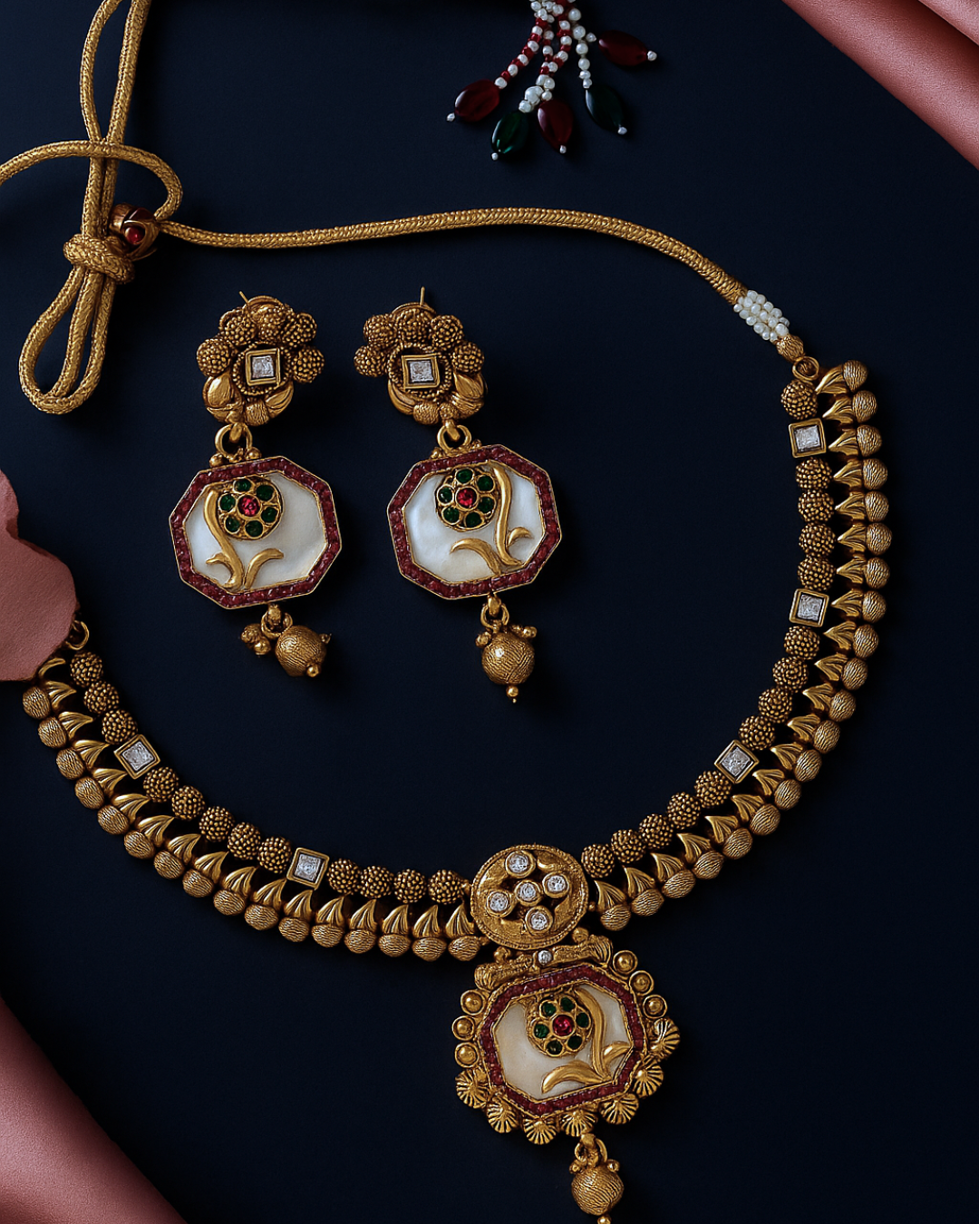 Golden Flora (Necklace Set)