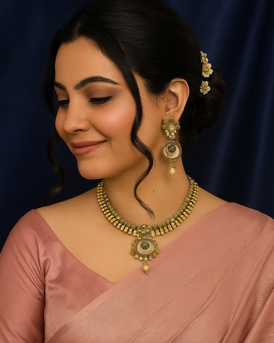 Golden Flora (Necklace Set)