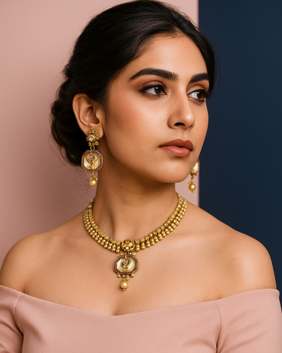 Golden Flora (Necklace Set)