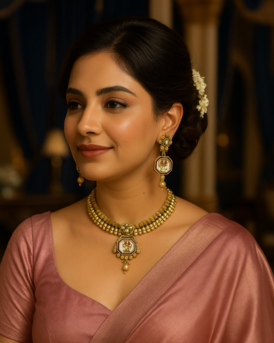 Golden Flora (Necklace Set)